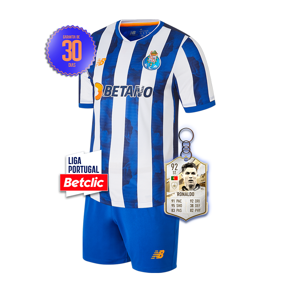 Kit Infantil FC Porto Principal 2024/2025 + 5 PRENDAS HOJE! 🎁