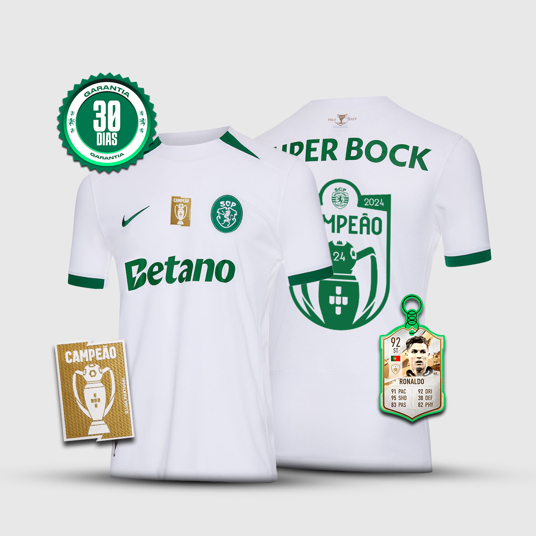 Camisola Sporting CP Taça das taças 🏆 - Ed Especial Campeão Nacional 2024