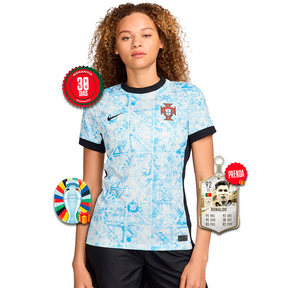 Camisola Mulher Seleção Portugal 2024/25 Away Azul - Eurocopa