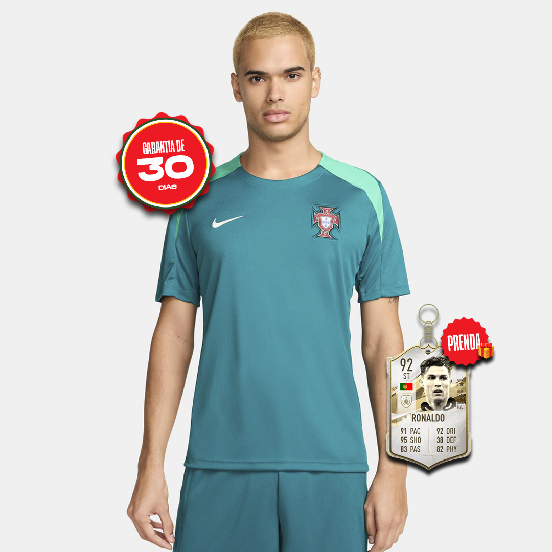 Camisola Seleção Portugal Treinamento Verde 2024/25 Home - Eurocopa