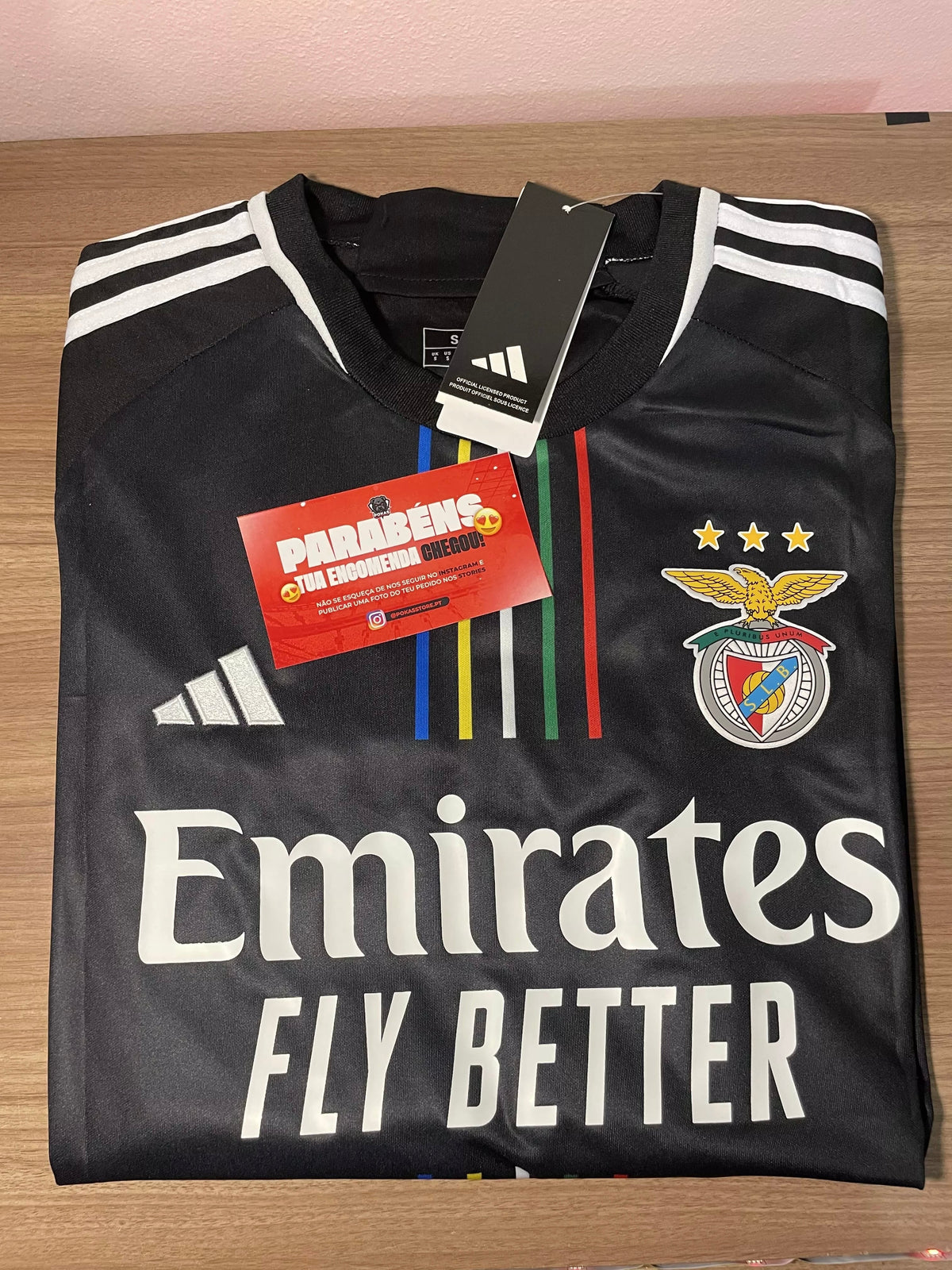 Camisola Benfica Away 2023/24 - Preta + 5 PRENDAS HOJE! 🎁