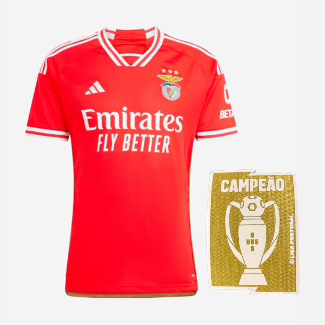 Camisola Benfica Home 2023/24 - Vermelha - Campeão Nacional