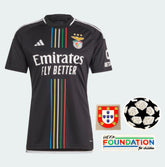 Camisola Benfica Away 2023/24 - Preta - Champions League