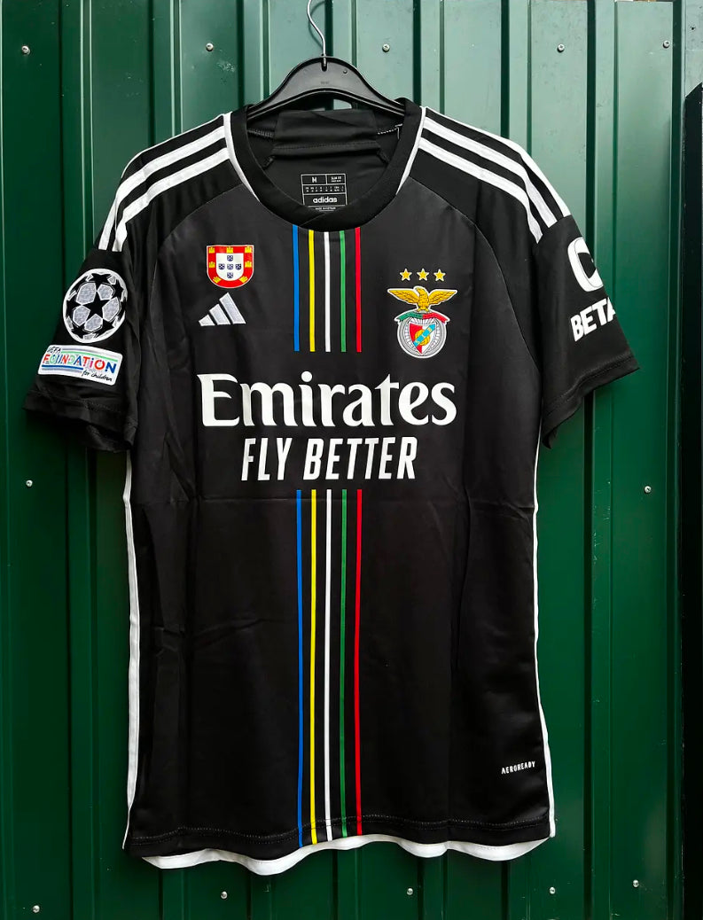 Camisola Benfica Away 2023/24 - Preta - Champions League