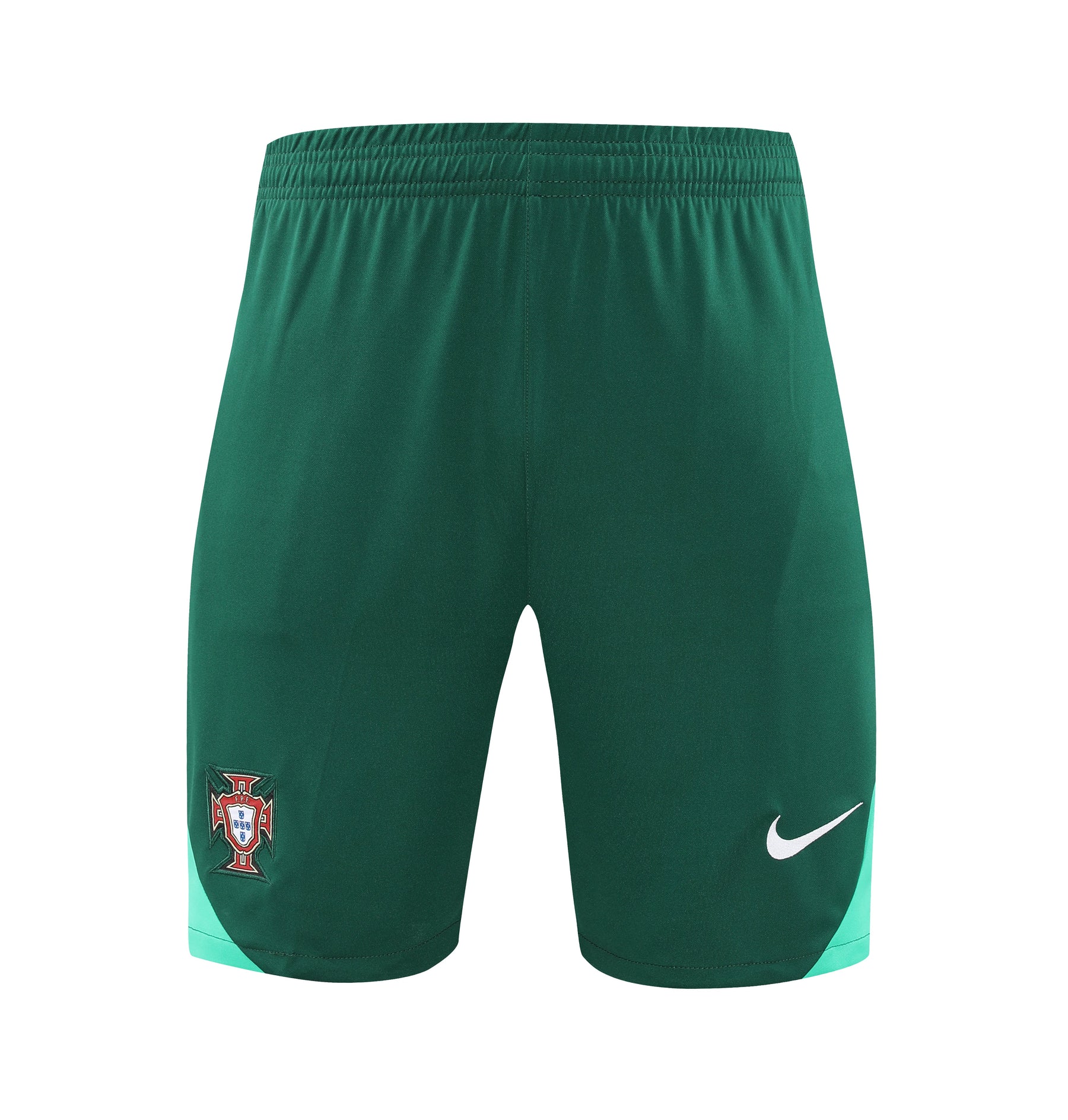 Conjunto Adulto Regata + Shorts Portugal Treinamento Verde 2024/2025 - Eurocopa