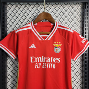 Conjunto Infantil Benfica 2023/24 - Home - Vermelha + 5 PRENDAS HOJE! 🎁