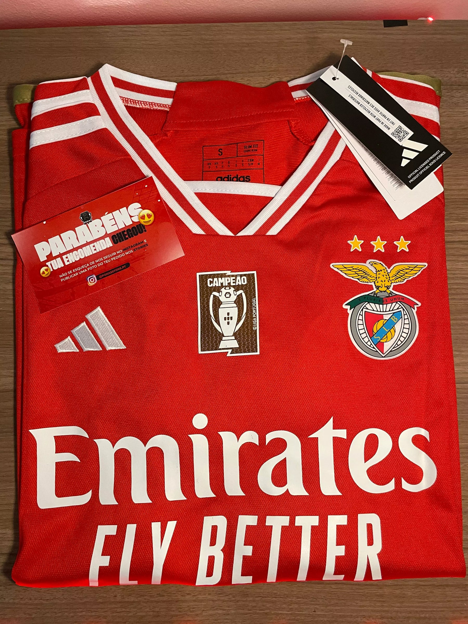 Camisola Benfica Home 2023/24 - Vermelha + 5 PRENDAS HOJE! 🎁