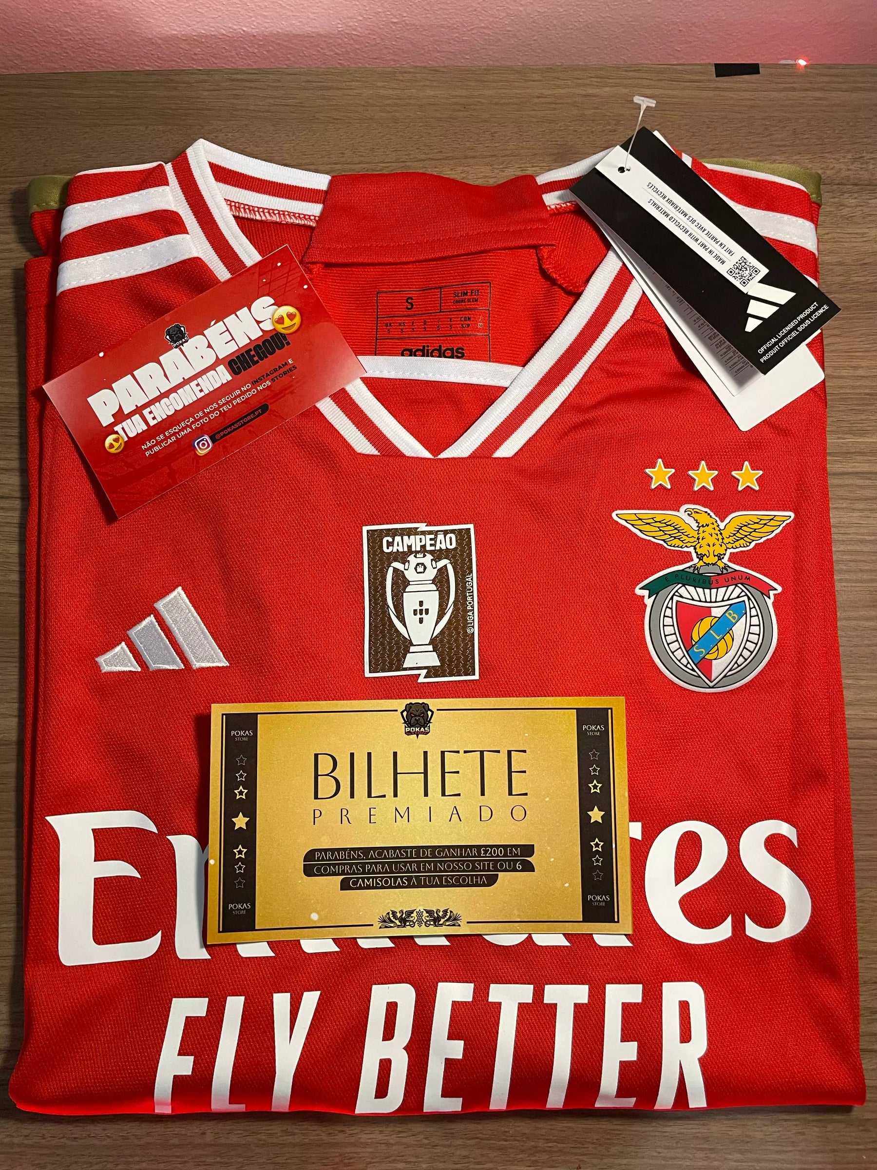 Camisola Benfica Home 2023/24 - Vermelha