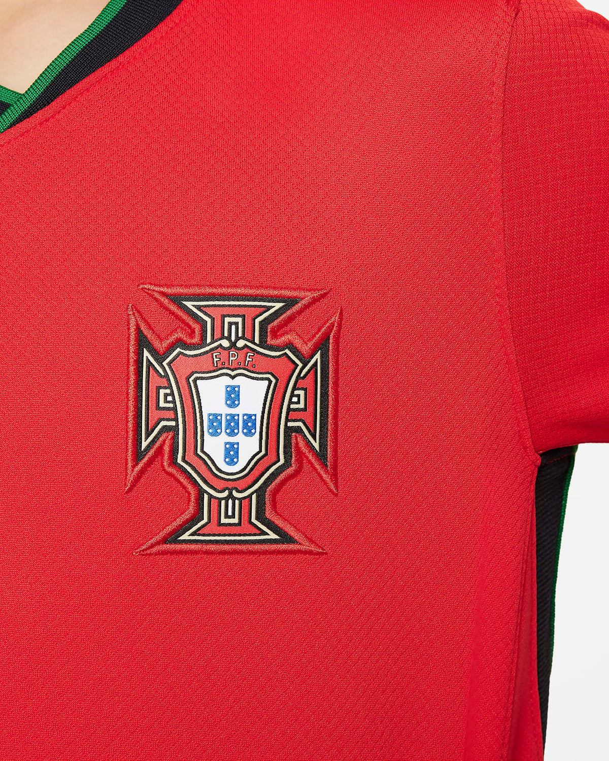 Conjunto Infantil Portugal 2024/25 - Home - Vermelha - Eurocopa